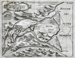 SANDRART,  JACOB VON DE: KARTE DER FLUSSMÜNDUNG NERETVA